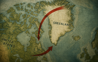 Eine Invasion Grönlands von den USA aus. Kanada als 51. Staat unter US-Herrschaft.